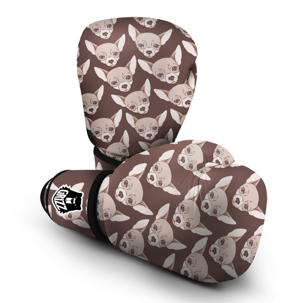 Chihuahua Pattern Boxing Gloves-grizzshop