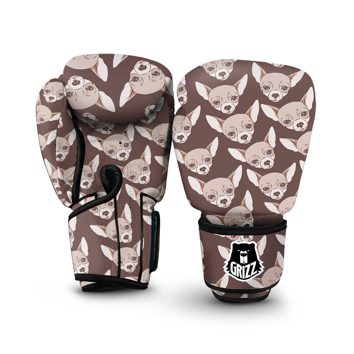 Chihuahua Pattern Boxing Gloves-grizzshop