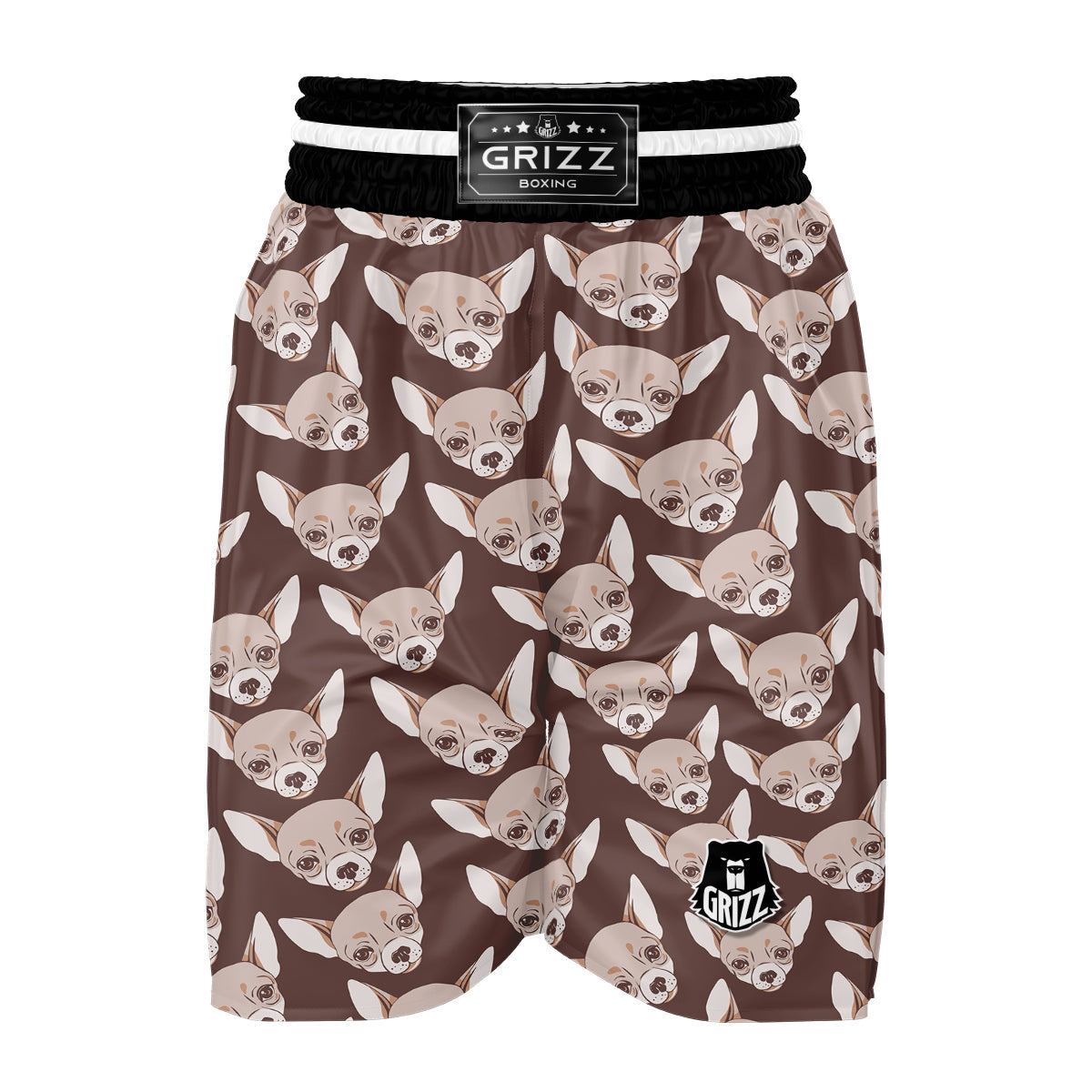 Chihuahua Pattern Boxing Shorts-grizzshop