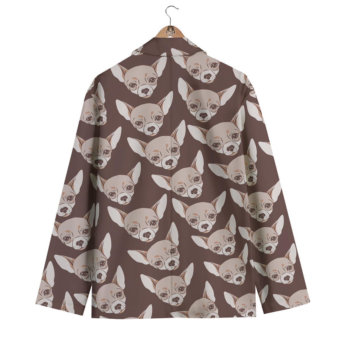 Chihuahua Pattern Men's Blazer-grizzshop