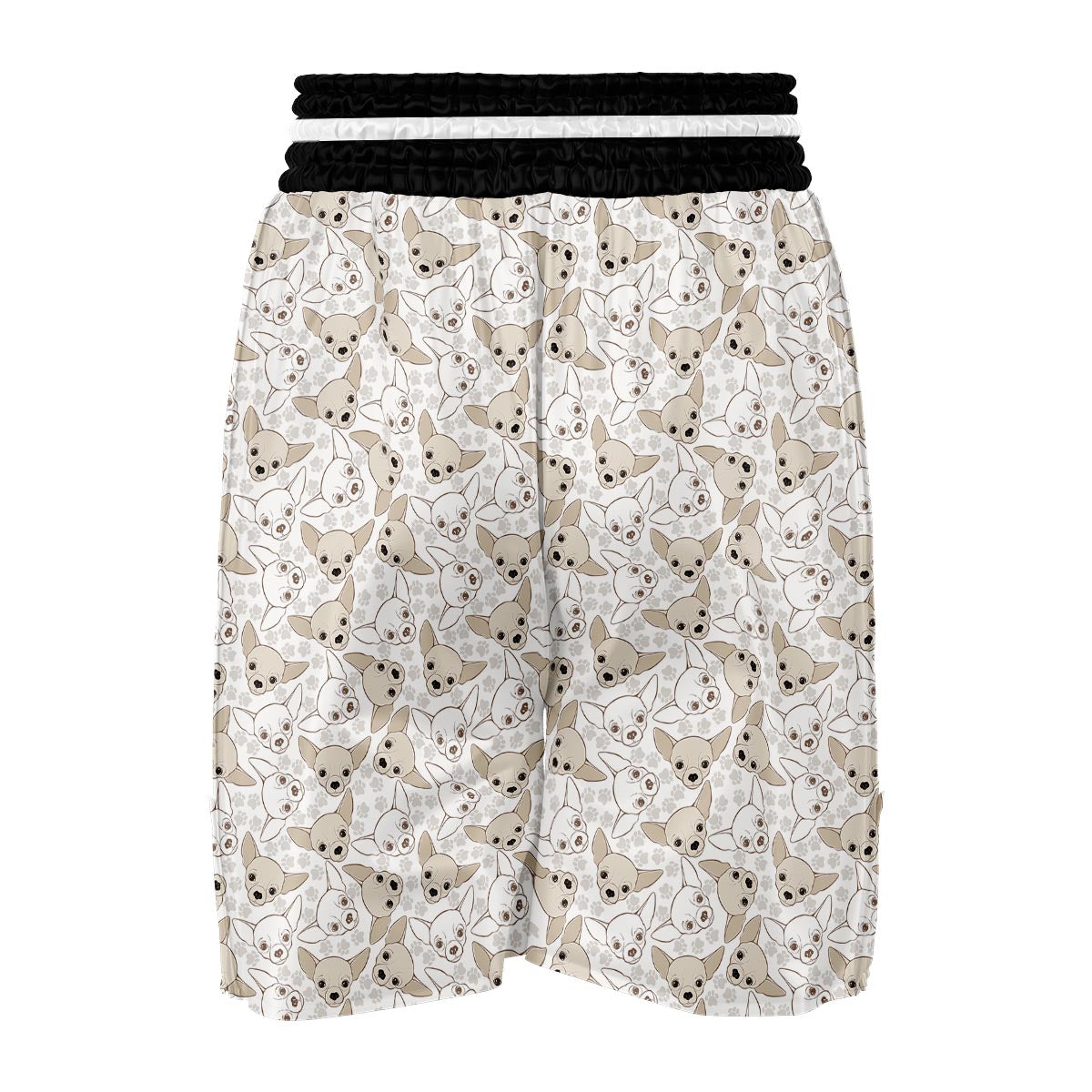 Chihuahua Pattern Print Boxing Shorts-grizzshop