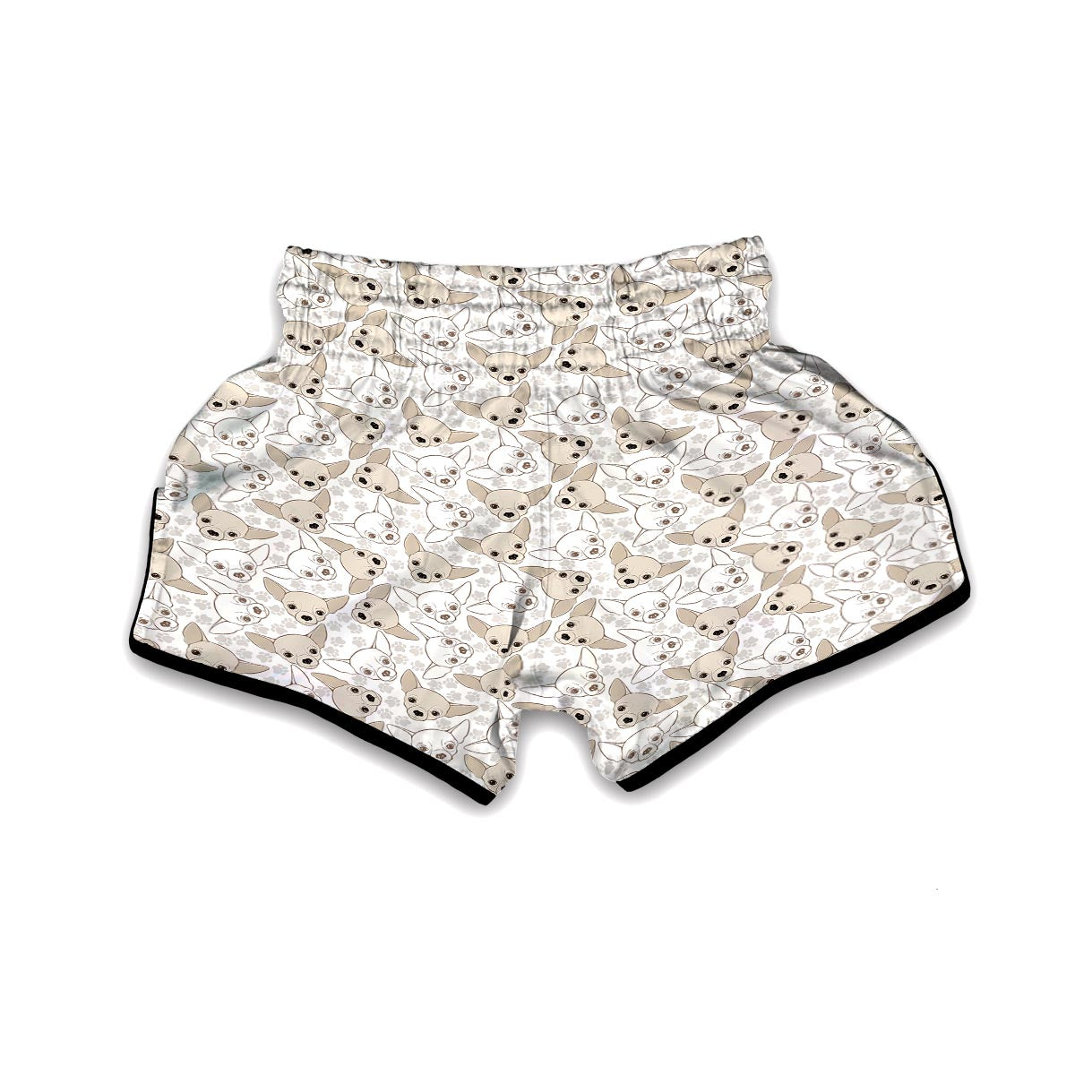 Chihuahua Pattern Print Muay Thai Boxing Shorts-grizzshop