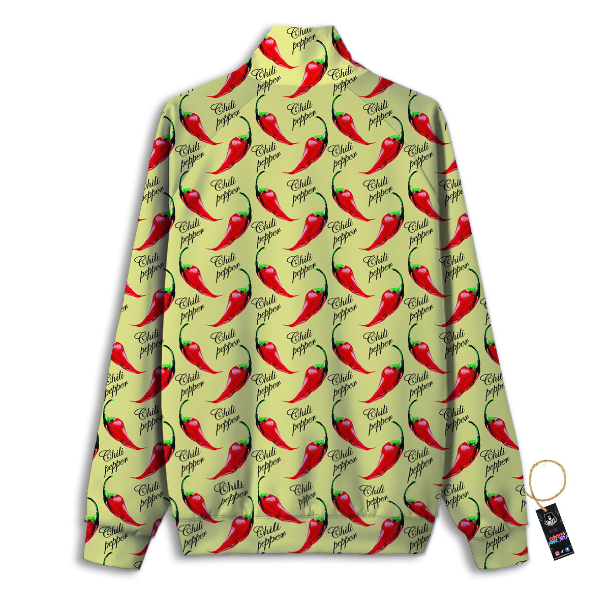 Chili Pepper Vintage Print Pattern Track Jacket-grizzshop