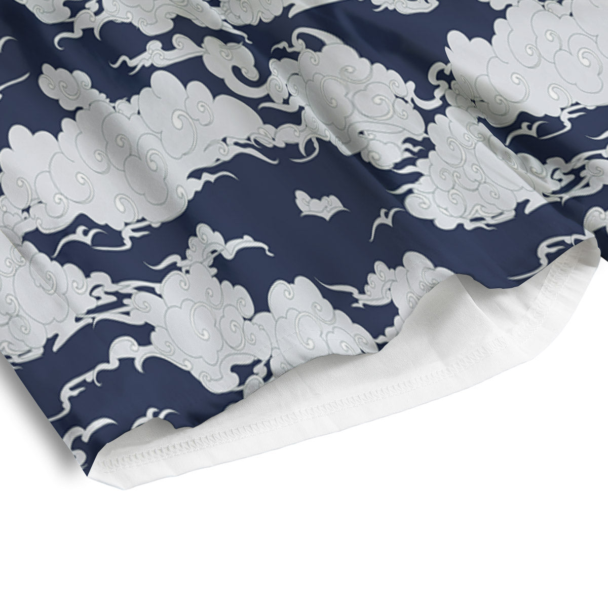 Chinese Cloud Print Pattern Men's Athletic Shorts