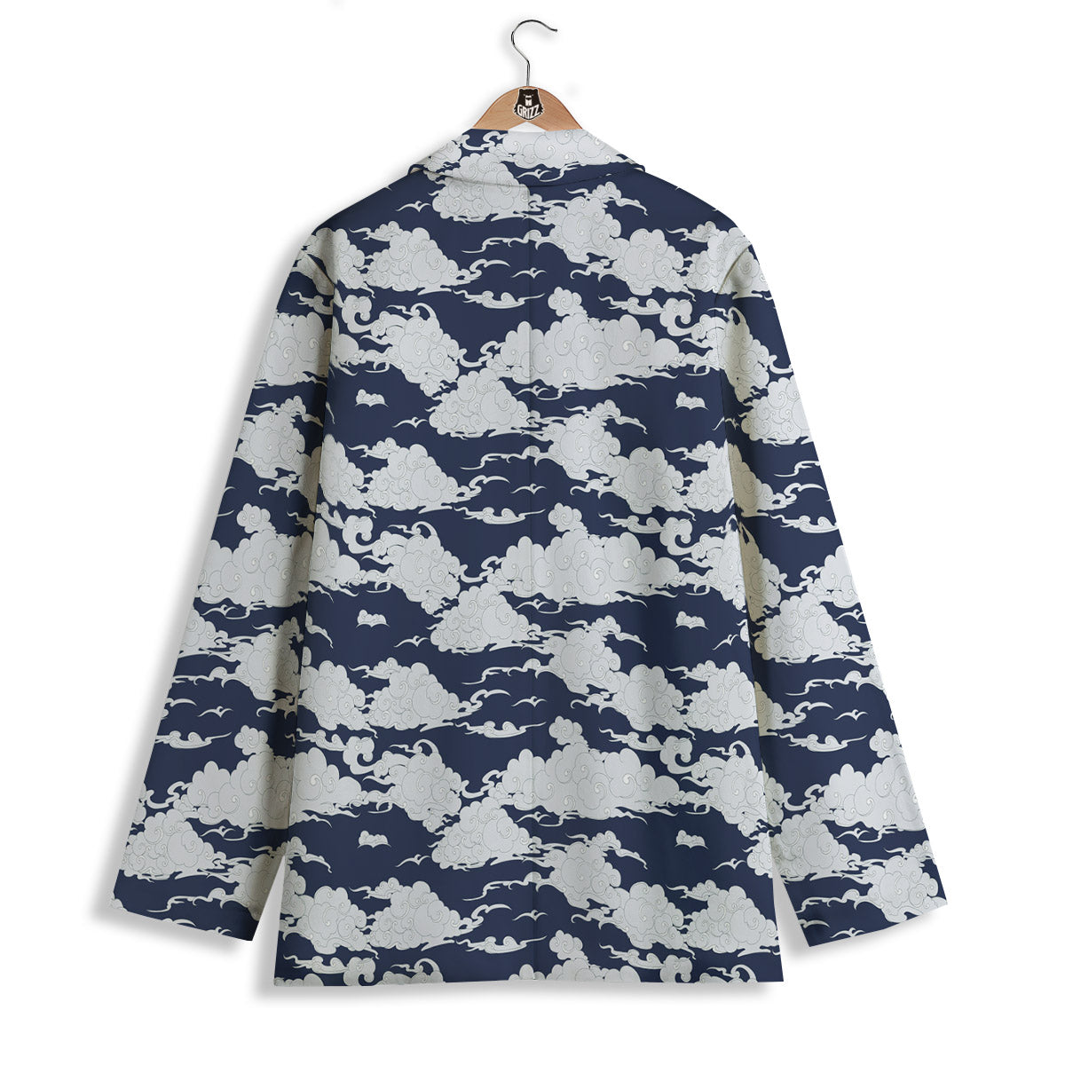 Chinese Cloud Print Pattern Women's Blazer-grizzshop