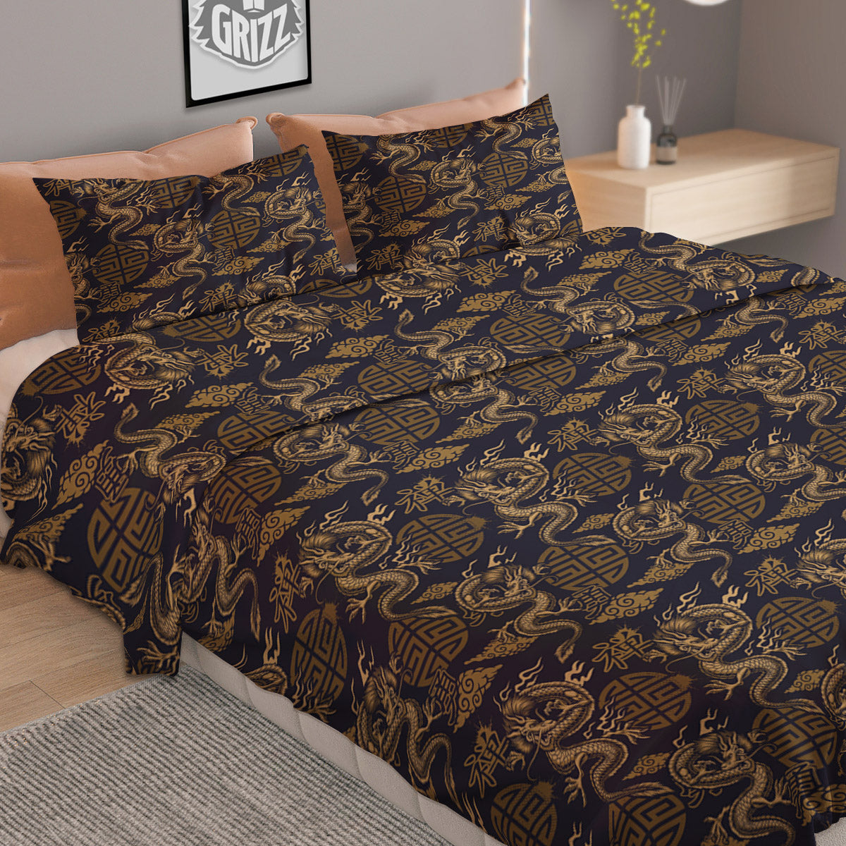 Dachshund Cute Print Pattern Duvet Cover Bedding Set