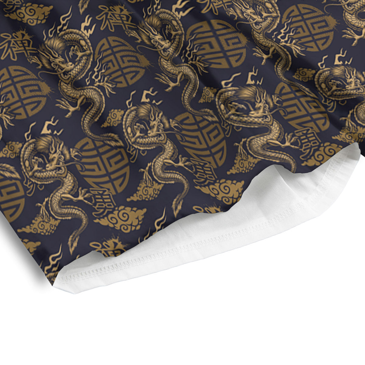 Chinese Dragon Print Pattern Men's Athletic Shorts