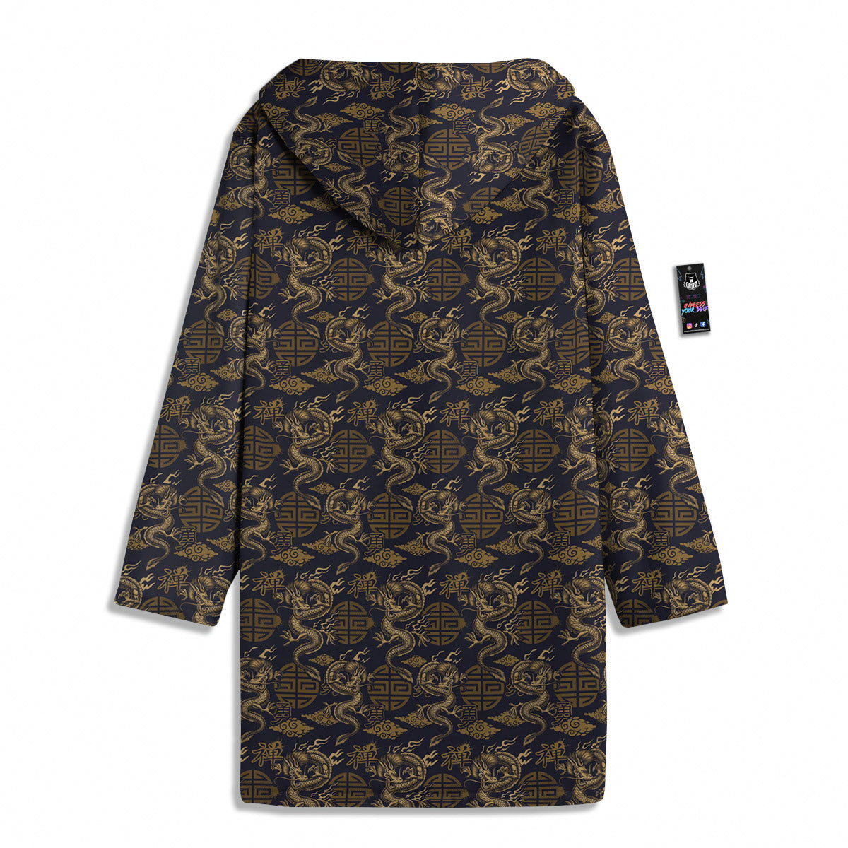 Chinese Dragon Print Pattern Men's Windbreaker Jacket-grizzshop