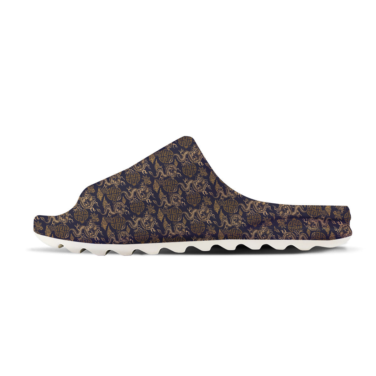 Chinese Dragon Print Pattern Sandals-grizzshop