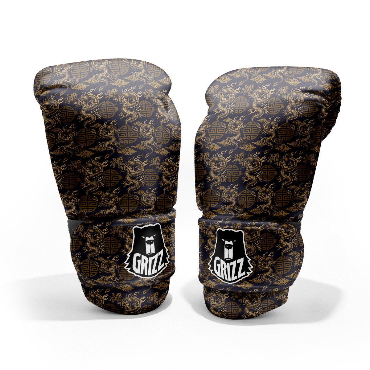 Chinese Dragon Print Pattern Pro Boxing Glove