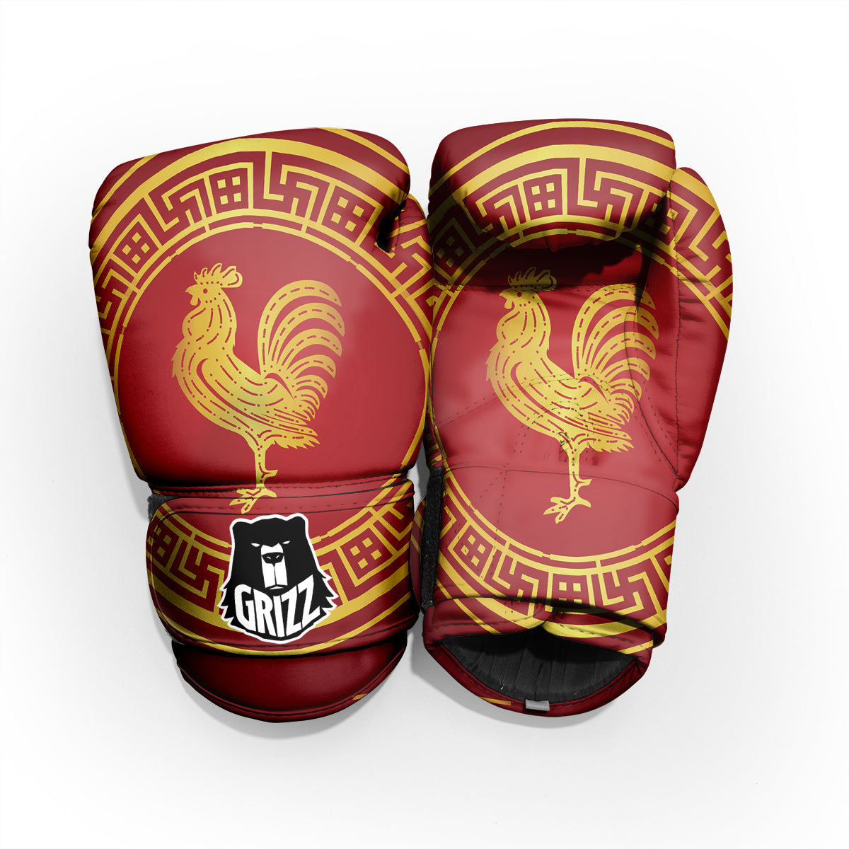 Chinese New Year Rooster Print Pro Boxing Glove