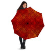 Chinese Red Print Pattern Umbrella-grizzshop