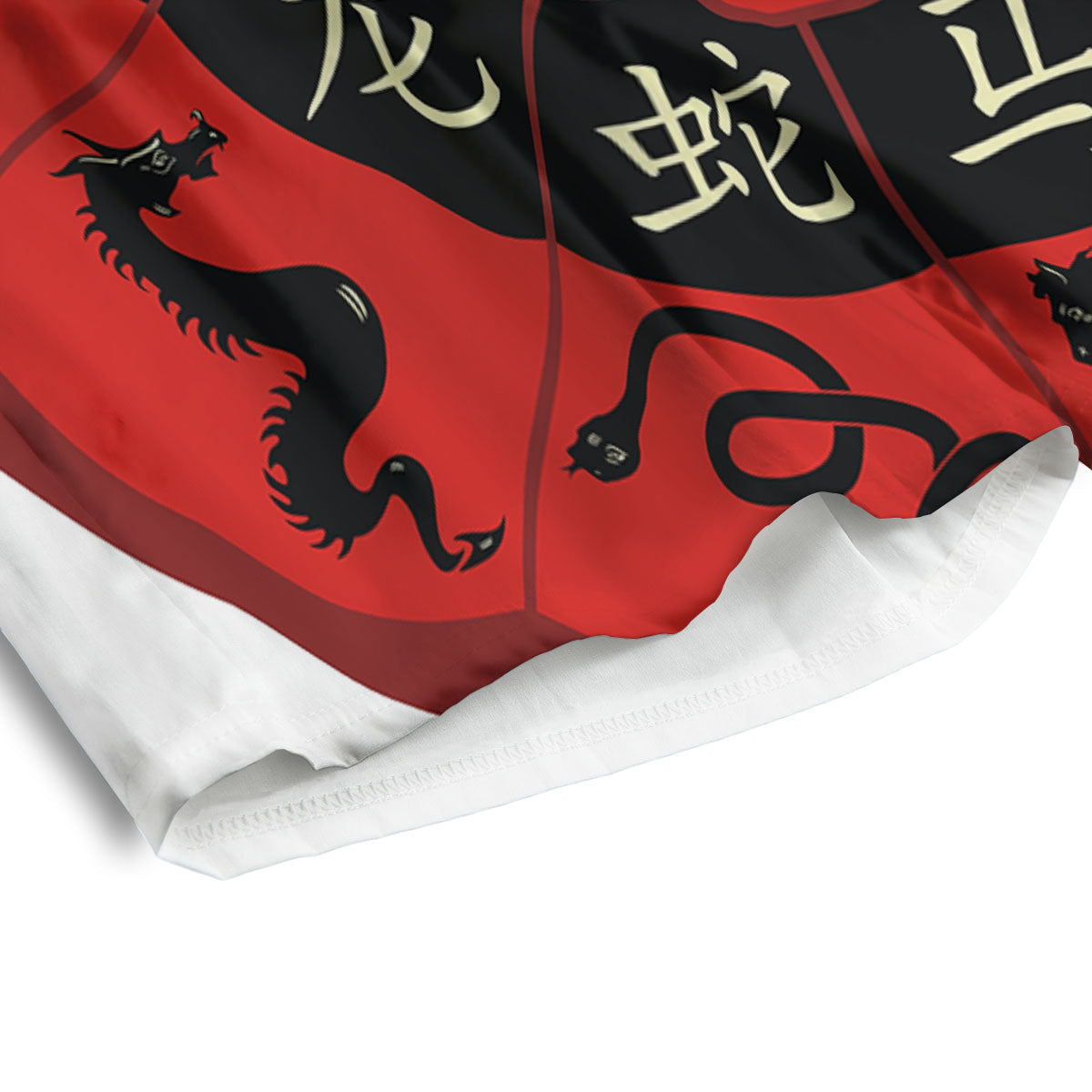 Chinese Zodiac Wheel Yin Yang Print Men's Athletic Shorts