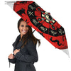 Chinese Zodiac Wheel Yin Yang Print Umbrella-grizzshop