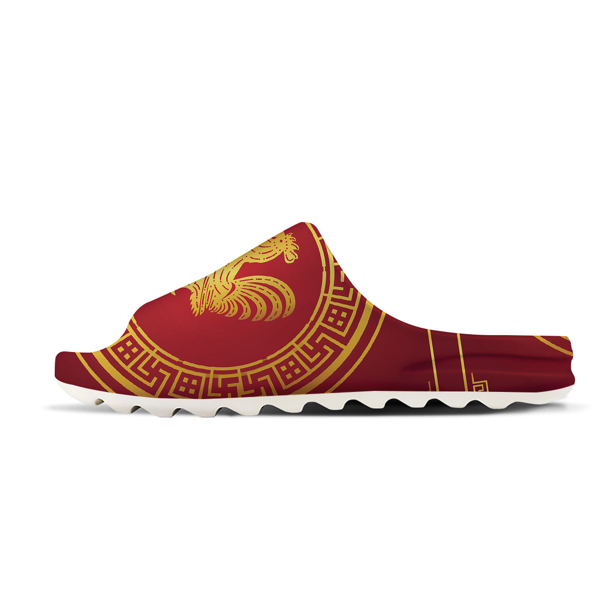 Chinese New Year Rooster Print Sandals-grizzshop