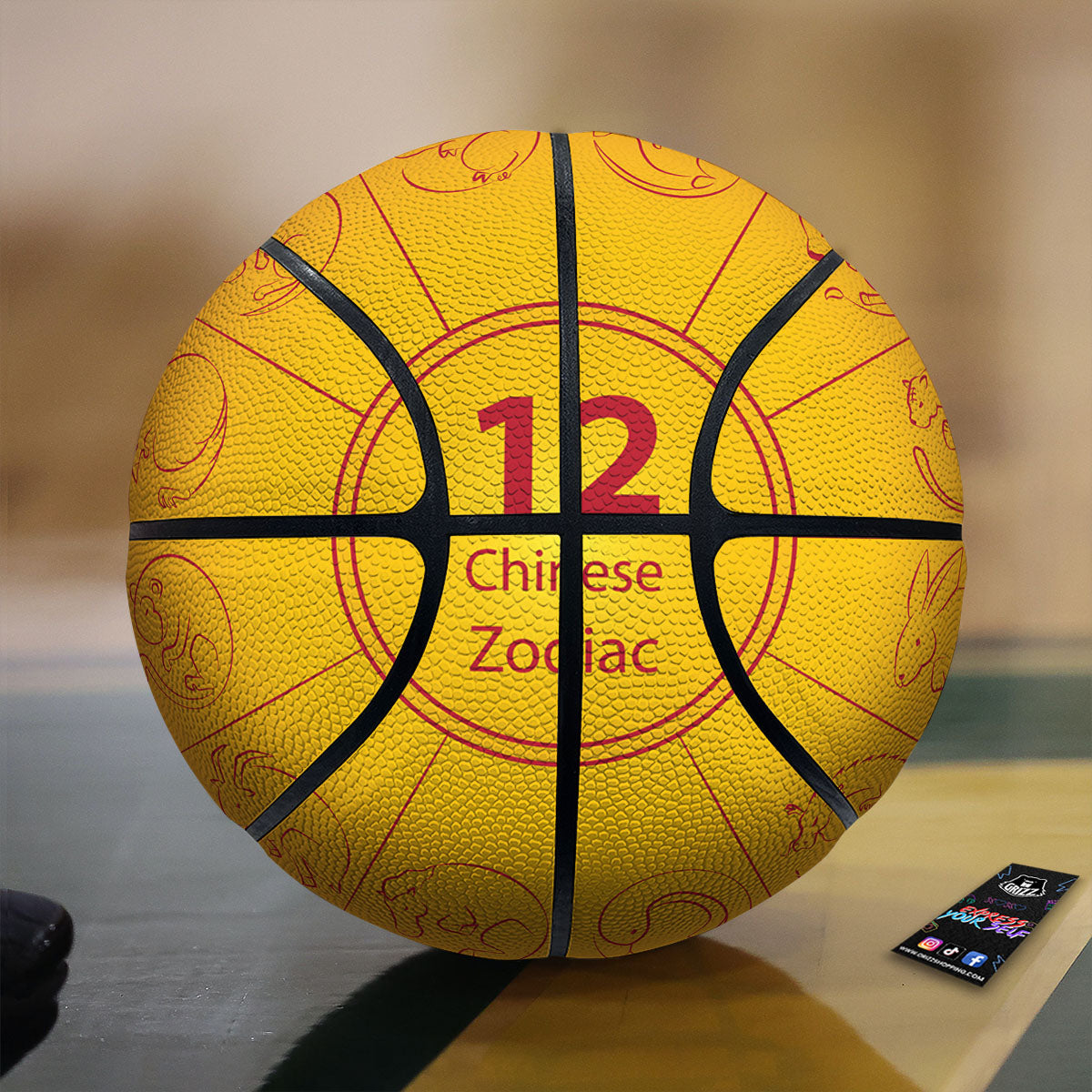 Chakra Swadhisthana Print Pattern Basketball