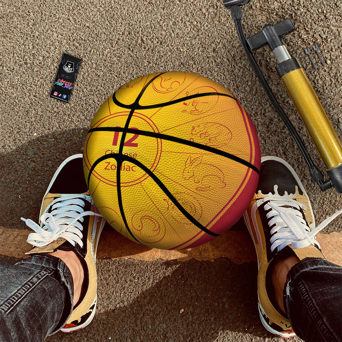 Chakra Swadhisthana Print Pattern Basketball