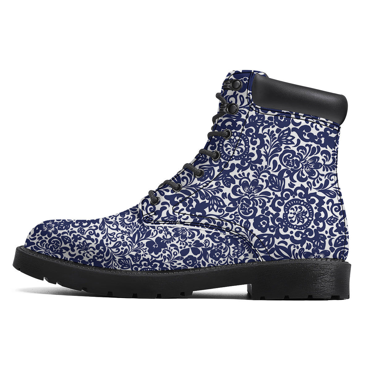 Chintz Floral Print Pattern Boots-grizzshop