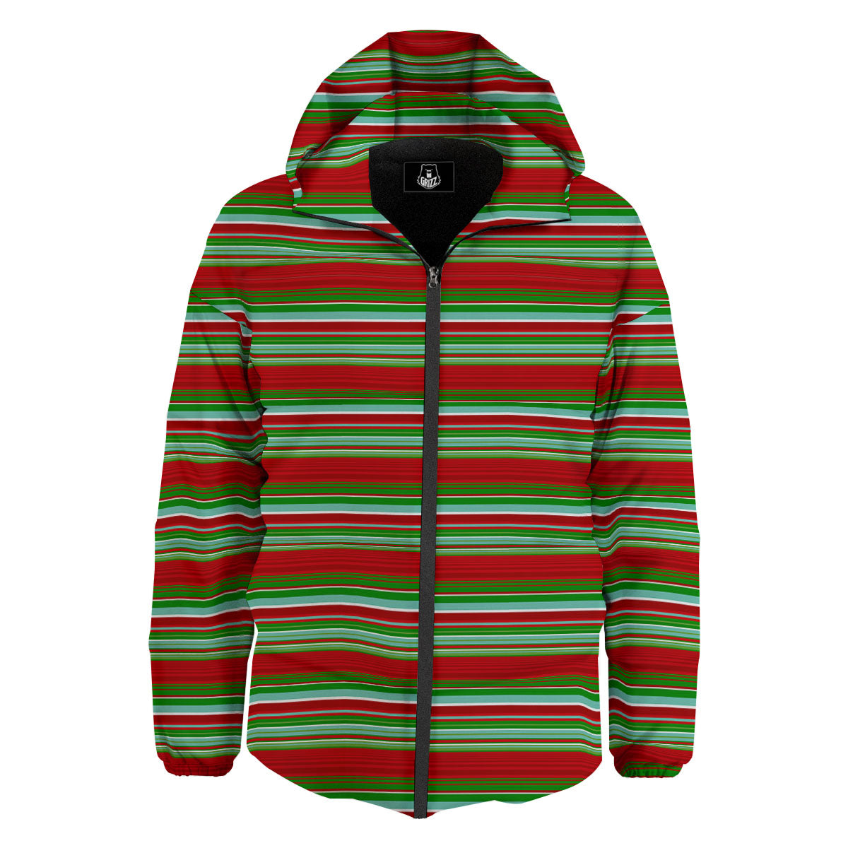 Chirstmas Serape Ethnic Mexican Print Pattern Down Jacket-grizzshop