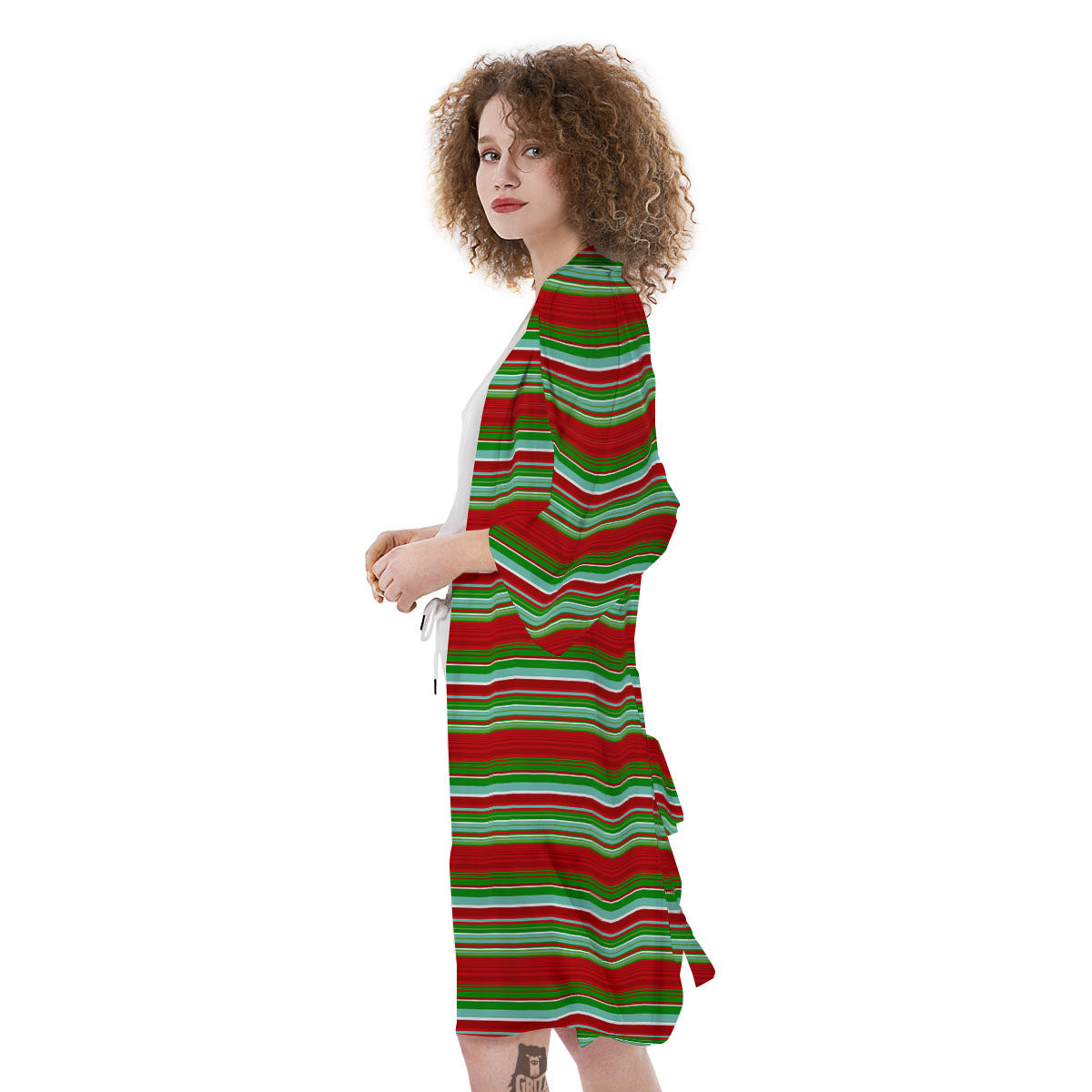 Chirstmas Serape Ethnic Mexican Print Pattern Kimono-grizzshop