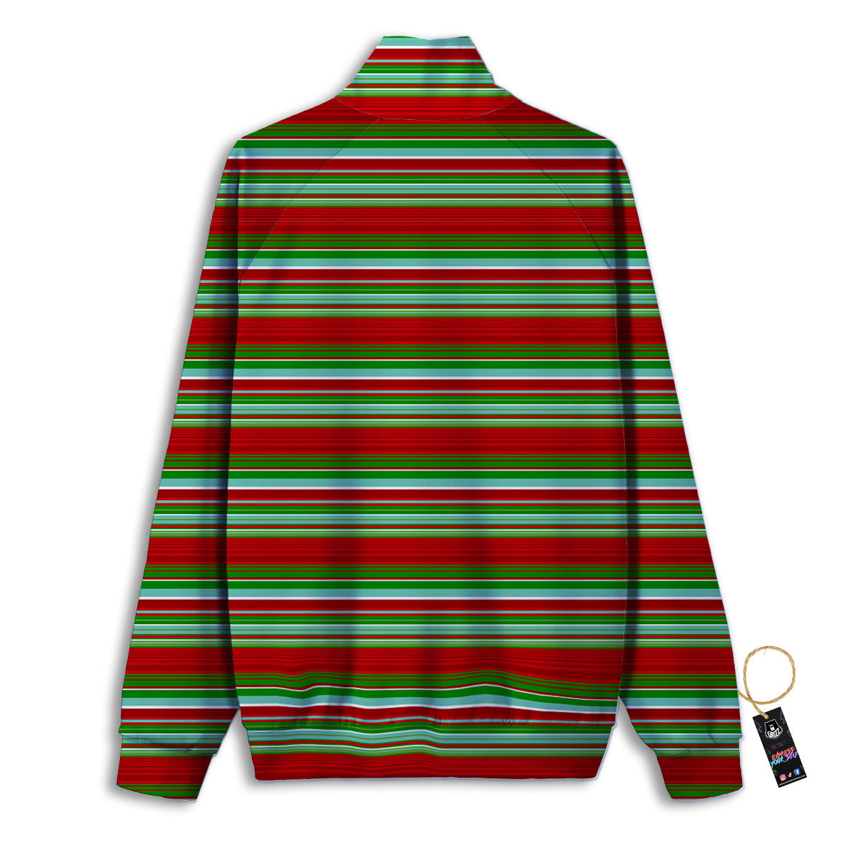 Chirstmas Serape Ethnic Mexican Print Pattern Track Jacket-grizzshop