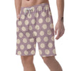 Chocolate Brown Polka Dot Men's Shorts-grizzshop