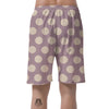 Chocolate Brown Polka Dot Men's Shorts-grizzshop