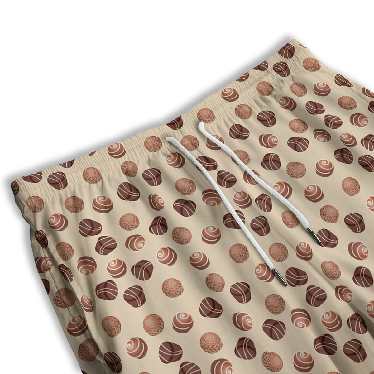 Chocolate Candy Print Pattern Men's Athletic Shorts