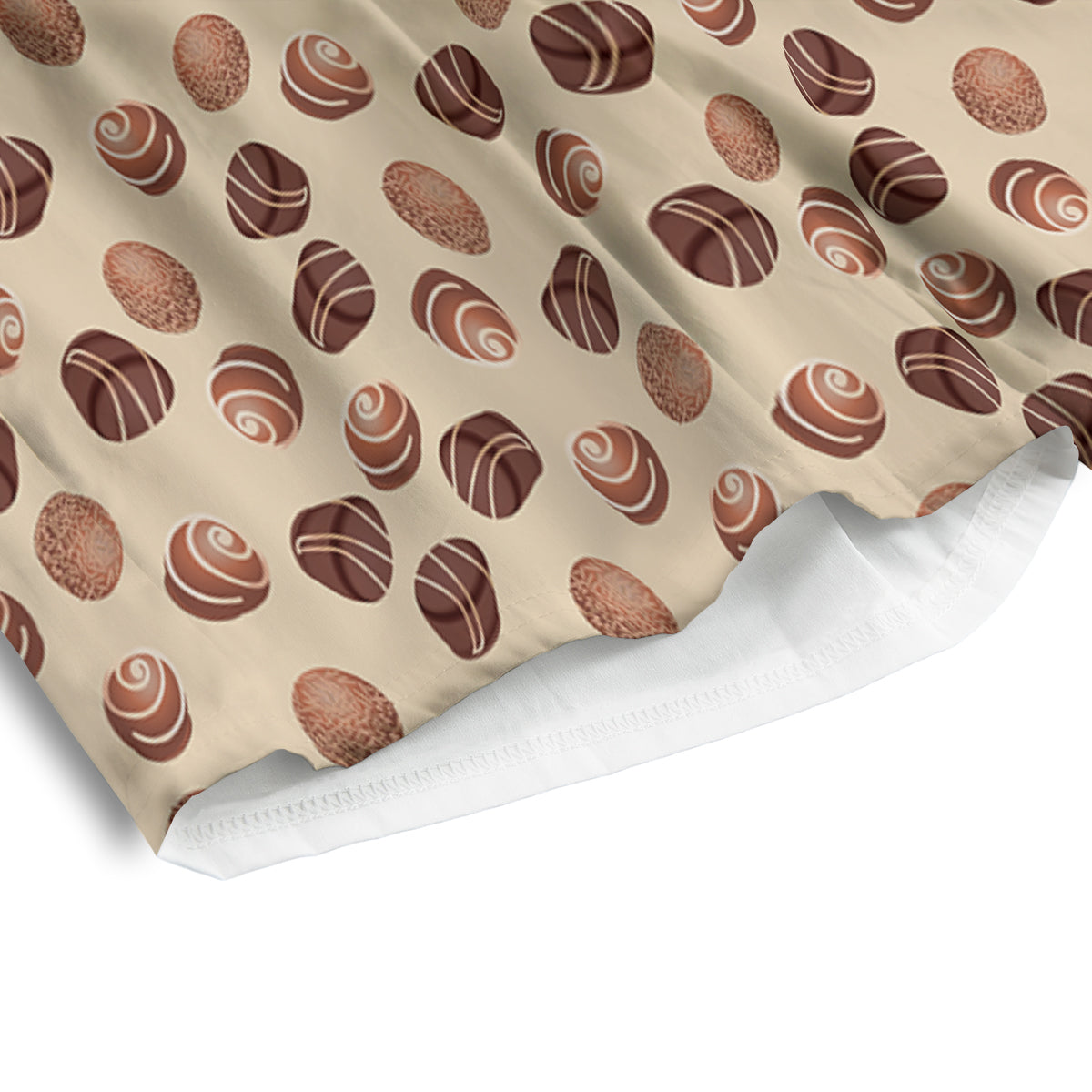 Chocolate Candy Print Pattern Men's Athletic Shorts
