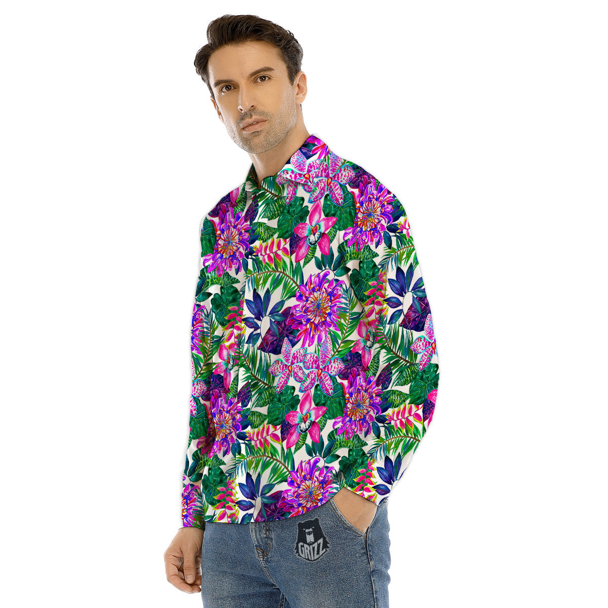 Chocolate Candy Print Pattern Men's Dress Shirts-grizzshop
