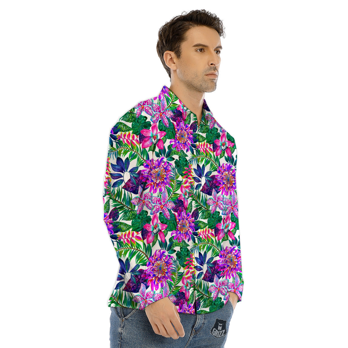 Chocolate Candy Print Pattern Men's Dress Shirts-grizzshop