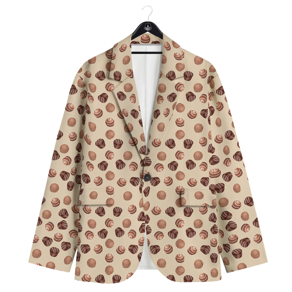 Chocolate Candy Print Pattern Men's Sport Coat-grizzshop
