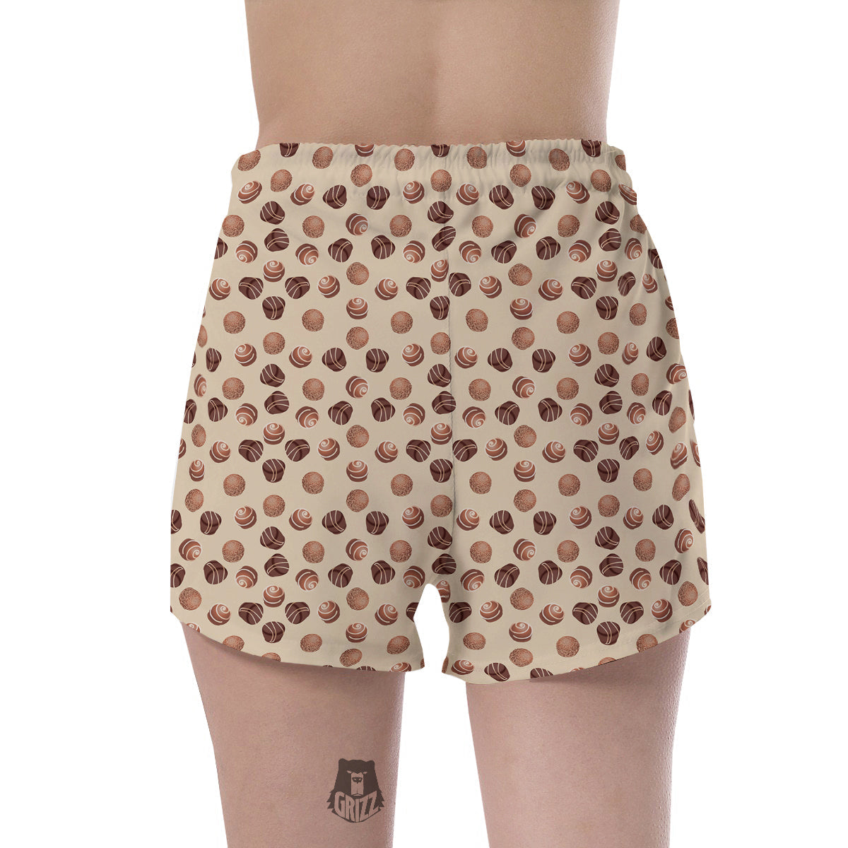 Chocolate Candy Print Pattern Women's Shorts-grizzshop