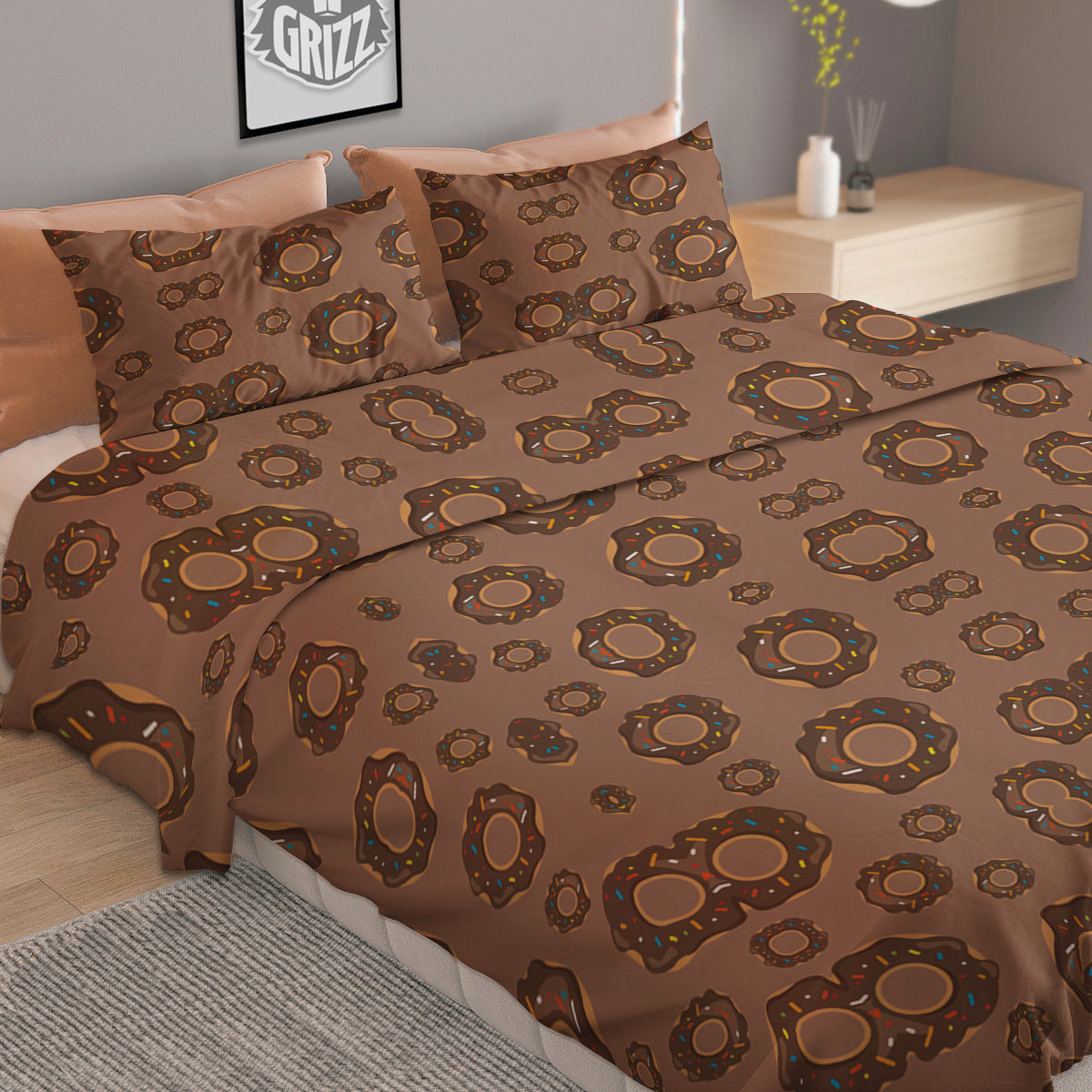 Dartboard Print Pattern Duvet Cover Bedding Set