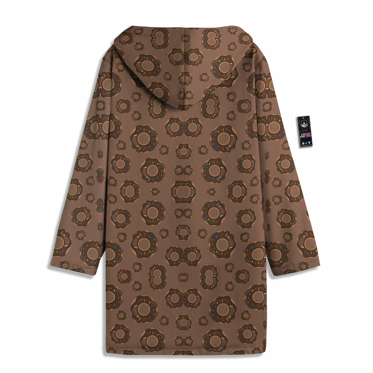 Chocolate Donuts Print Pattern Men's Windbreaker Jacket-grizzshop