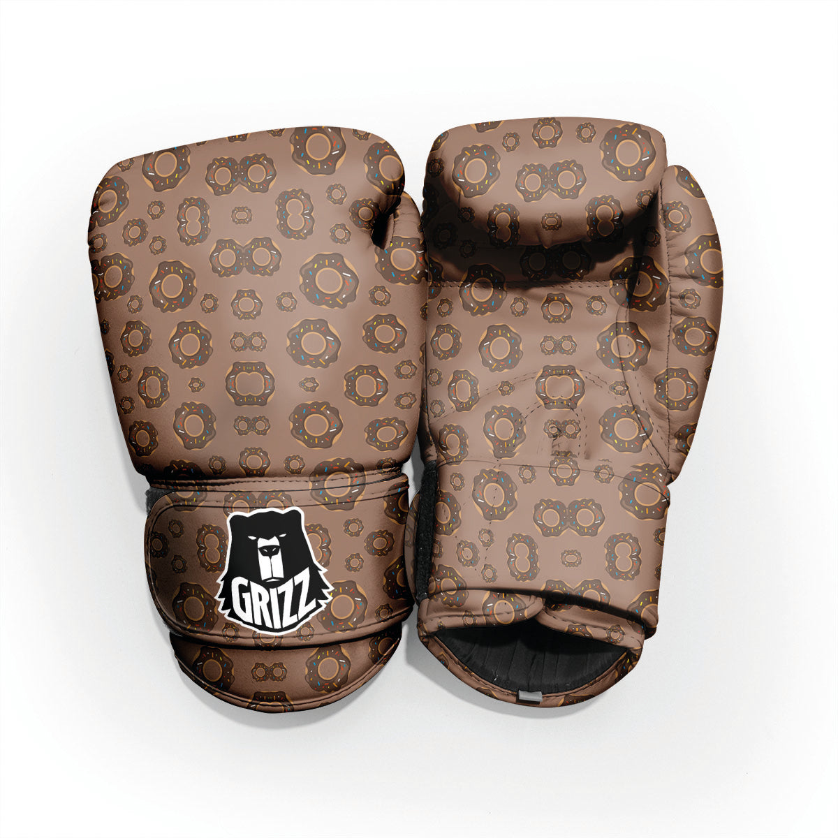 Chocolate Donuts Print Pattern Pro Boxing Glove