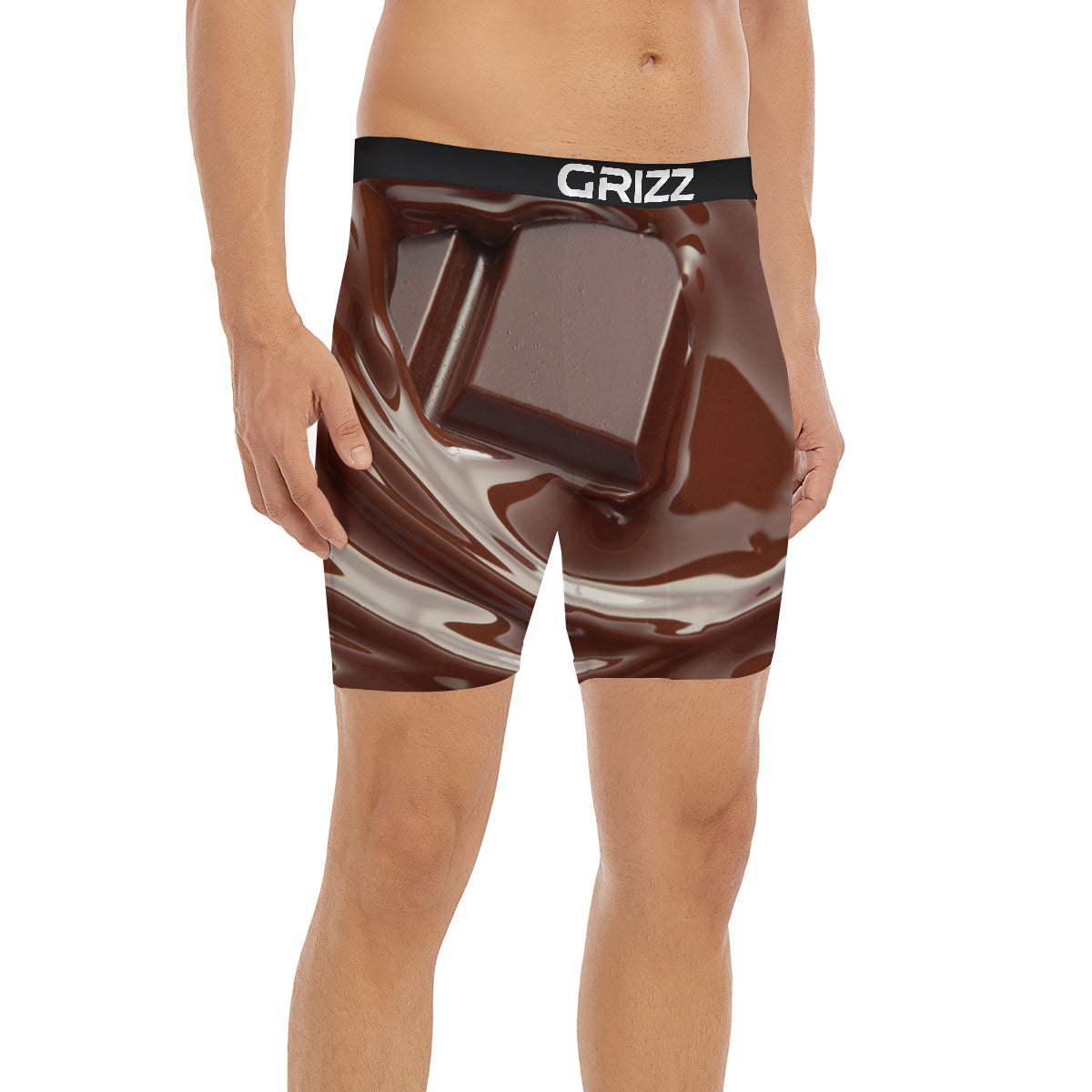 Chocolate Print Boxer Briefs-grizzshop