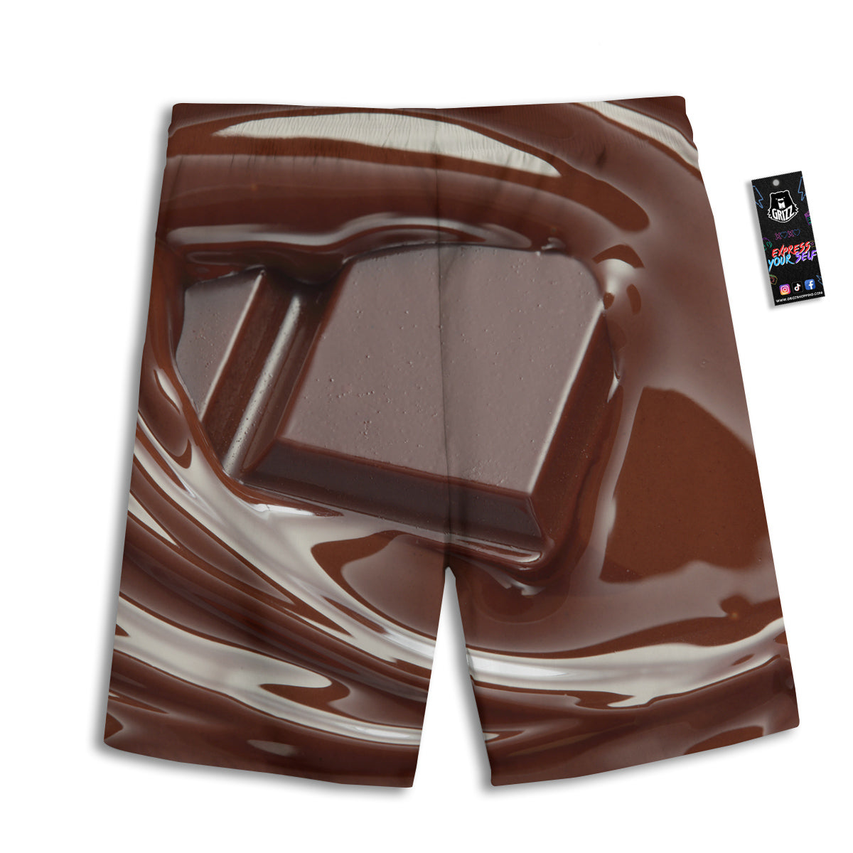 Chocolate Print Men's Athletic Shorts