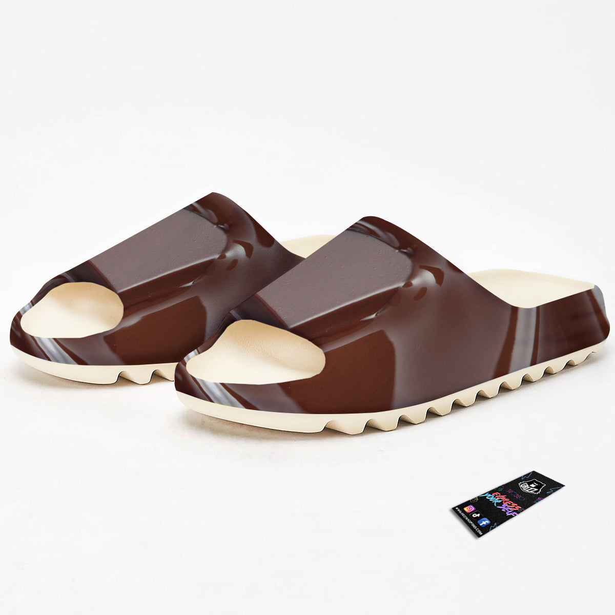 Chocolate Print Sandals-grizzshop