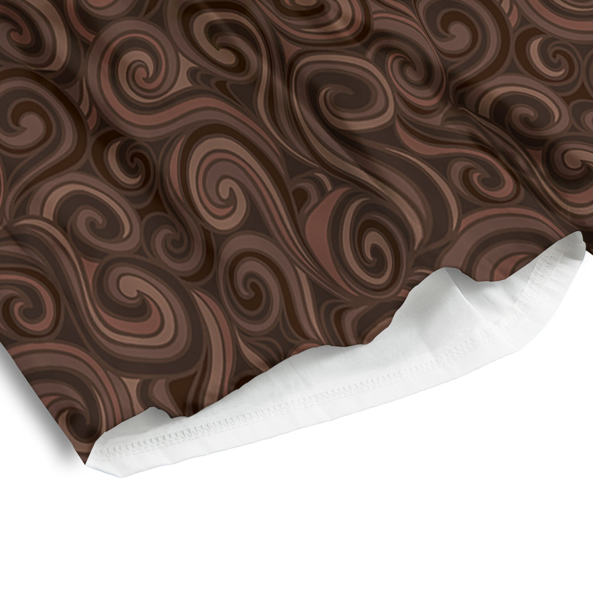 Chocolate Texture Brown Print Pattern Men's Athletic Shorts