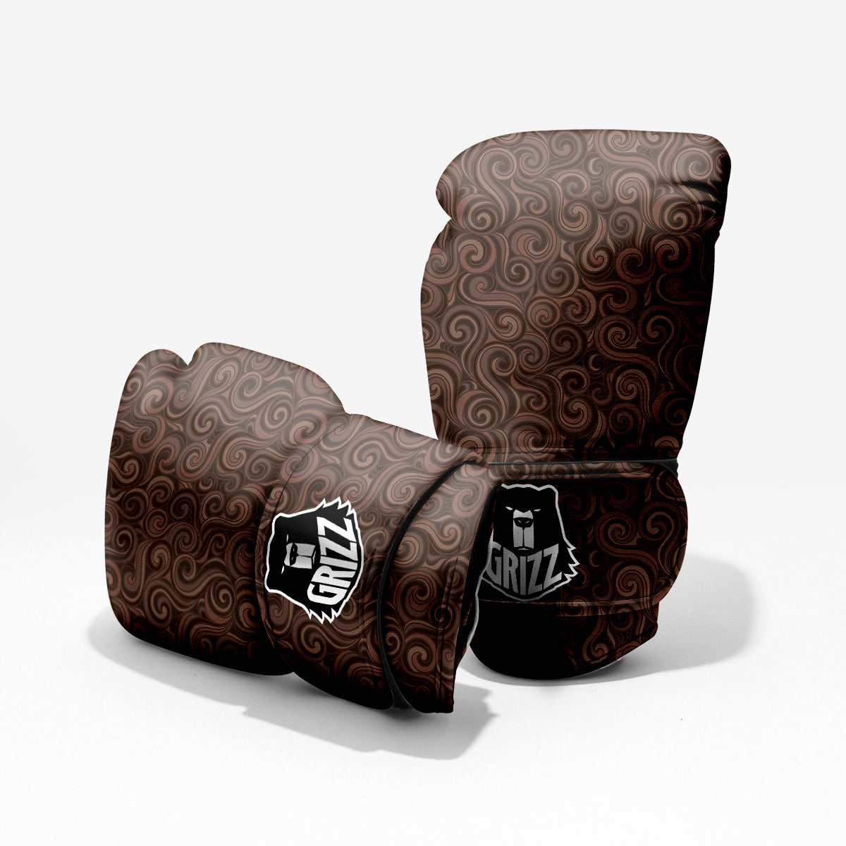 Chocolate Texture Brown Print Pattern Pro Boxing Glove