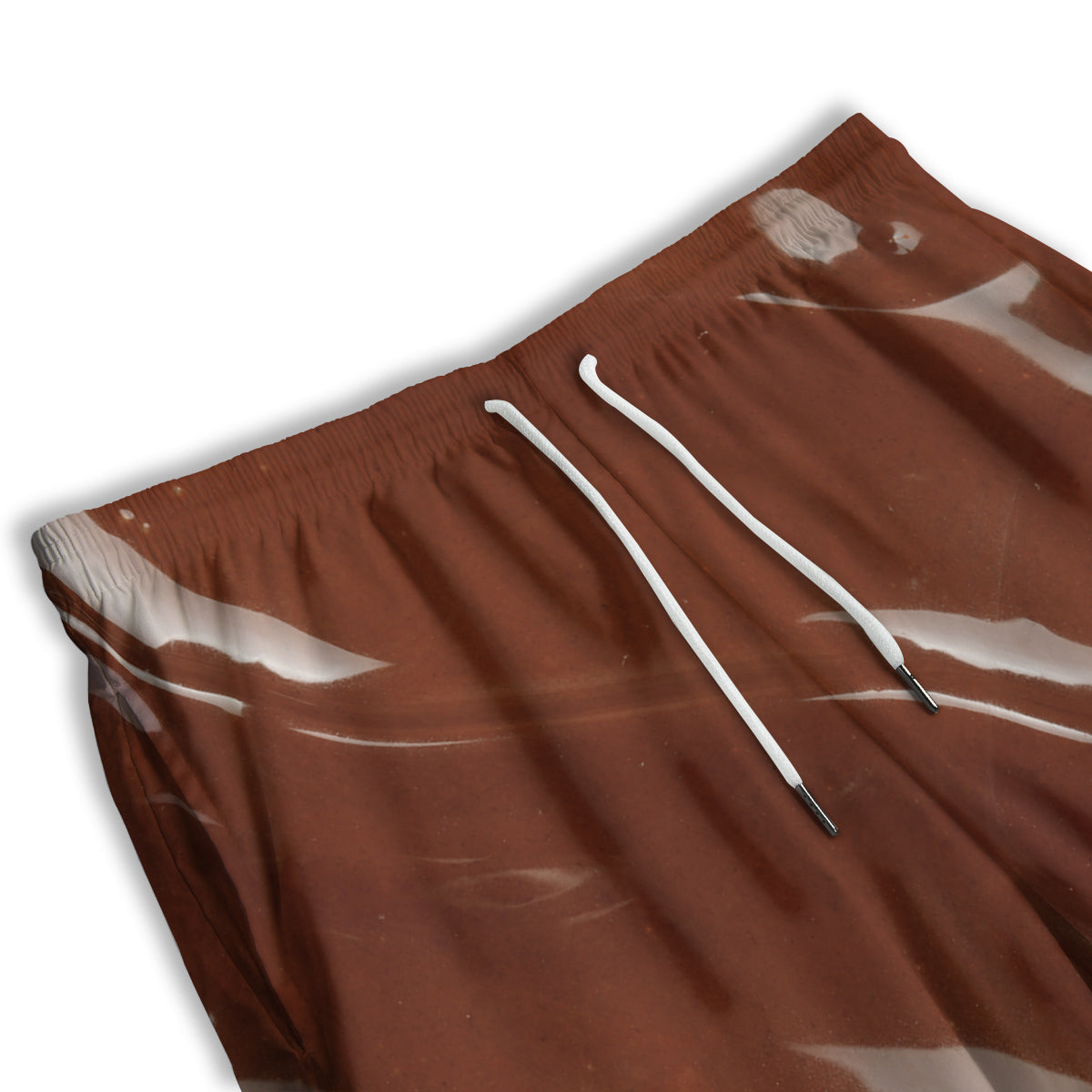 Chocolate Texture Print Men's Athletic Shorts