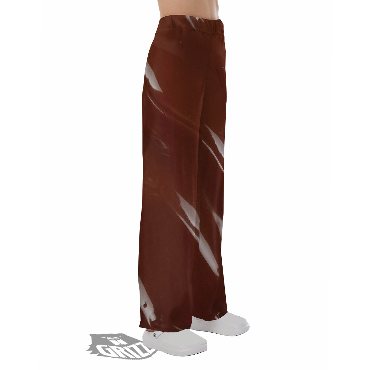 Chocolate Texture Print Pajama Pants-grizzshop