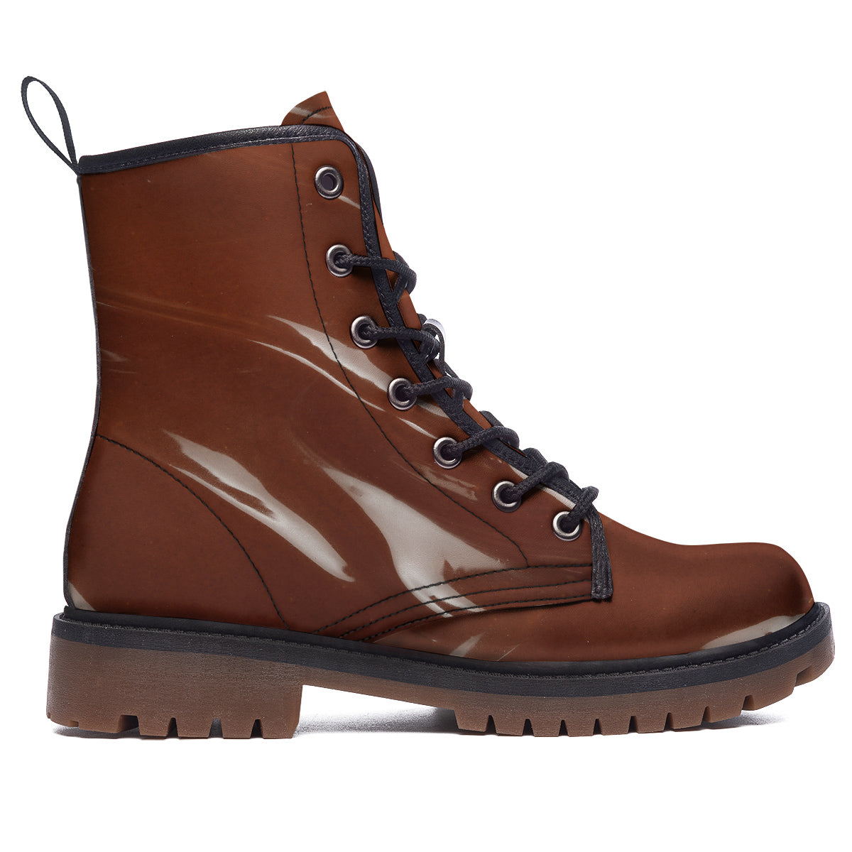 Chocolate Texture Print Work Boots-grizzshop