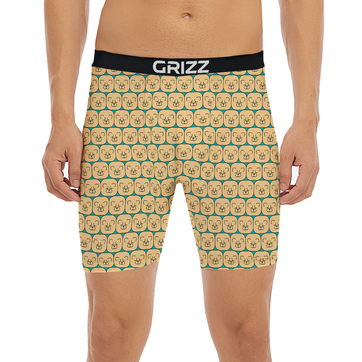 Chow chow Face Print Pattern Boxer Briefs-grizzshop