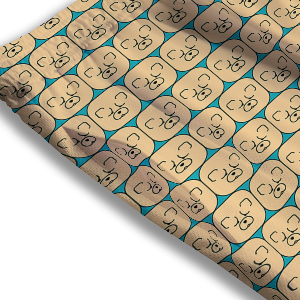 Chow chow Face Print Pattern Mesh Shorts-grizzshop
