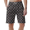 Christian Cross Pattern Print Men's Shorts-grizzshop