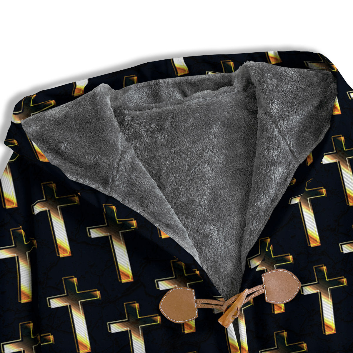 Christian Cross Print Pattern Men's Windbreaker Jacket-grizzshop