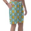 Christian Dove Pattern Print Men's Shorts-grizzshop