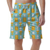 Christian Dove Pattern Print Men's Shorts-grizzshop